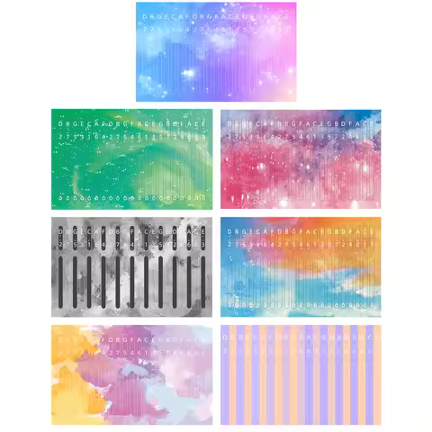 Creative Kalimba 21 Keys Sticker Thumb Piano Decals Keyboard Instruments Parts Accessories for Begin