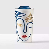 Starbucks-星巴克週年慶 施華洛世奇美人魚 雙層陶瓷馬克杯 355ml