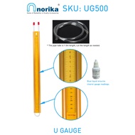 "NORIKA®" U GAUGE WITH 1.5M TUBE U MANOMETER L:600MM X W:49.5MM+700MM