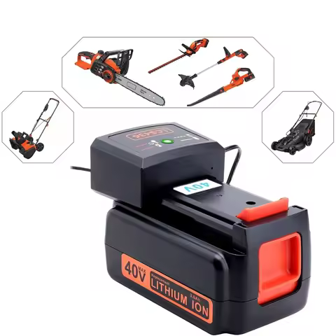 2025+ 40V Battery Charger Replacement for Black and 36v 40V Max Lithium Battery Charger LCS36 LCS40 