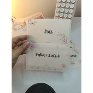 Category Matte Cherry blossom Envelope A7 | Cash envelope glossy lamination budgeting