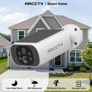 ARCCTV 4MP Security Camera Outdoor CCTV Solar Power IP65 Waterproof 2-way Audio 3 Colour Night Visio