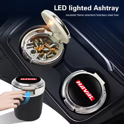 Car Interior Ashtray Portable Garbage Box Storage Barrel For Haval Jolion H1 H6 H2 H9 F7X F7 Dargo H