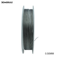 50m 7 Strands Fishing Steel Wire Lines Braided Leader Coating String Trace Rig