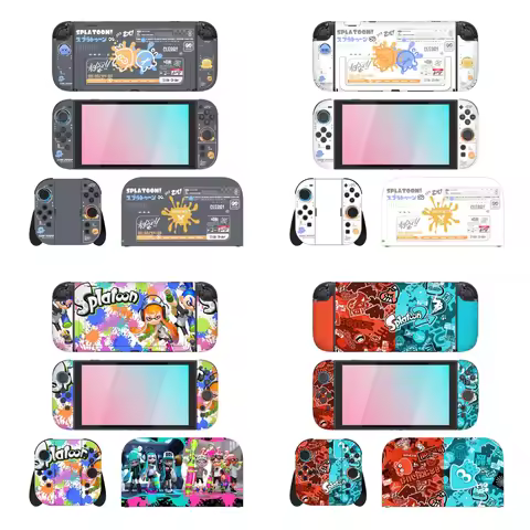Splatoon 2 Protector Sticker Skin for Nintendo Switch 2 Console Dock Charger Stand Holder Joy-con Co