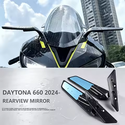 For Daytona 660 Daytona660 2024 2025 DAYTONA 660 2026 Motorcycle Aluminum Mirror Stealth Winglet Sid