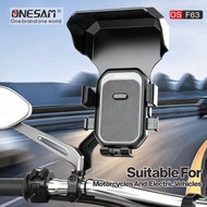 [ Aplus ] ONESAM OS-F63 Motorcycles Phone Mount Holder Support Rearview Mirror Riding Navigation 360
