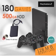 PS2 FMCB FULL SET + 180 GAMES + 500GB HDD + 2 CONTROLLER + 64MB MEMORY CARD