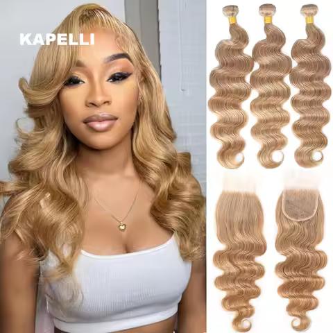 28" Body Wave Bundles With HD Transparent Lace Closure Frontal And Bundles 4x4 13x4 100% Raw Virgin 