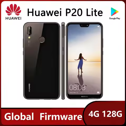 Huawei P20 Lite 4G SmartPhone Global Version Celular 18W 3000mAh Battery capacity 16MP 2280x1080 pix