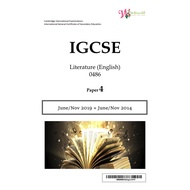 IGCSE Literature (English) 0486 | Paper 4 | Question Papers