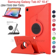 For Samsung Galaxy Tab A7 10.4'' T500/T505 360 degree rotation Tablet Case Casing Galaxy Tab A 7 10.4'' T500/T505 PU Leather Stand Flip Cover