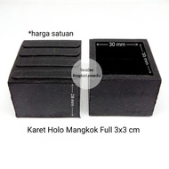 ZA Karet Holo Mangkok Full 3x3 Tutup Besi Hollow Sarung