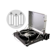 【Iwatani岩谷】Forewinds手提式磁式瓦斯爐-星光銀-贈3入瓦斯罐