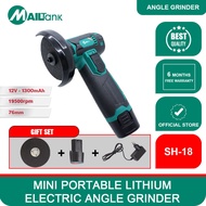MAILTANK SH18 Mini Electric Angle Grinder Set Grinder Cordless grander bateri 3‘’ 12V 19500rpm grinder mesin Compact Electric Chainsaw with Lithium Battery