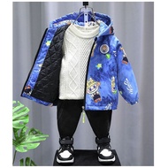 2026 Fashion 2026 Boys Jacket Autumn Winter 2025 New Style Labrador Cloth Medium Thick Quilted Two C