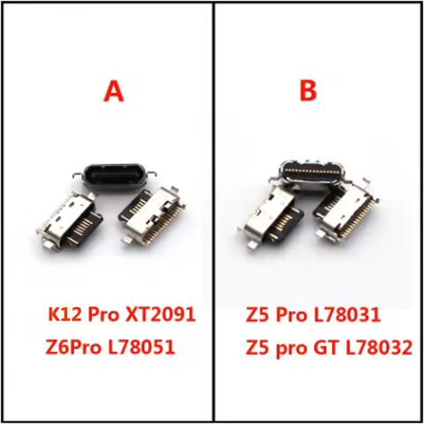 1Pcs For Lenovo Z5 Z6 K12 Pro Z6Pro L78051 Z5Pro GT L78031 L78032 XT2091 Charging Port Plug USB Char