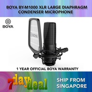 BOYA BY-M1000 XLR Large Diaphragm Condenser Microphone (For Studio Vocal Recording)