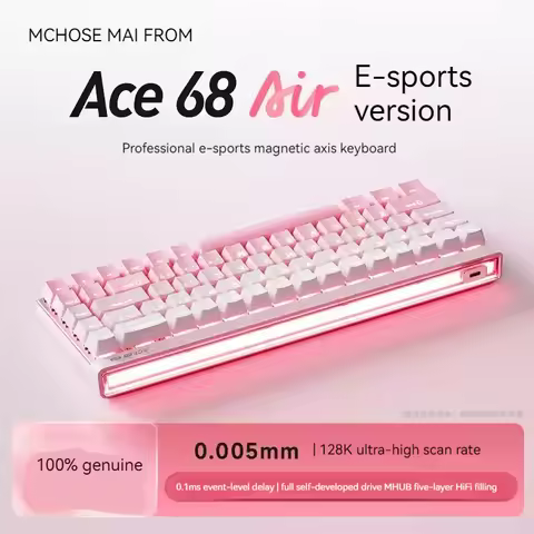 Mchose Ace68 Ace Air Magnetic Axis Mechanical Keyboard For Esports Games Customized Wired Low Latenc