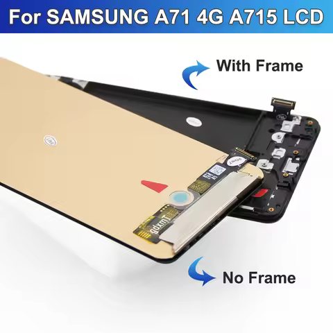 OLED A71 Screen, for Samsung A71 A715 A715F A715FD LCD Display Digital Touch Screen with Frame Repla