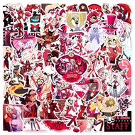 Bandai | 56/112pcs Anime Hazbin Hotel Waterproof Graffiti Stickers For Helmet Bicycle Hand Account P