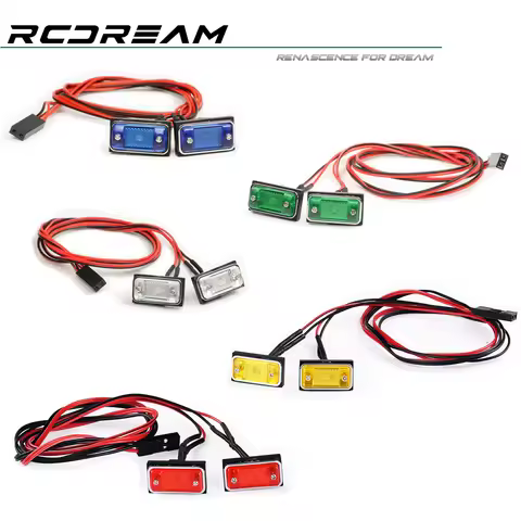 RCDream 1-10 Turn Light / Signal Lamp / Side Indicator Light for 1/10 RC Car TRX4 SCX10 1/14 Truck U