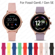 18mm Silicone Strap For Fossil Gen 6 42mm / Gen 5E 42mm Smartwatch Sport wrist watch bands