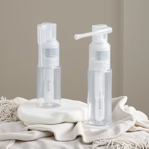 25/50ml Plastic powder sub-packaging Spray-type portable powder dispensing bottle Bottle for body po