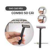 Bịch 50 cây dao cạo râu siêu tiết kiệmnhựa cao cấp bền bỉ
