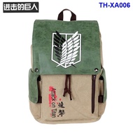 <901>Hot sale fashion popular anime backpack schoolbag One Piece Backpack Attack on Titan Tokyo Ghou