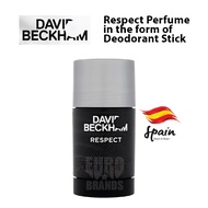 David Beckham Respect สติ๊กน้ำหอม พรีเมี่ยม ระงับกลิ่นกาย สูตรน้ำมันเวติเวอร์สกัด ผู้ชาย  70 กรัม ผล