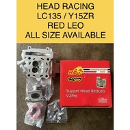 Y16ZR LC135 Y15ZR CYLINDER HEAD RACING REDLEO ESR CNC PORTING 20/23 22/25 23/26 FOR LC135 Y15ZR Y16Z