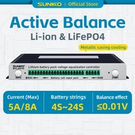 5A/8A Lithium Battery Active Balancer 12V-96V LiFePO4 Li‑ion 4S‑24S Battery Pack Equalizer Module