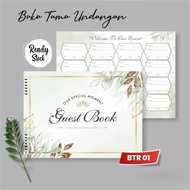 LUXURY WEDDING GUEST BOOK - WEDDING GUEST BOOK AESTHETIC BTR 01