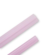【吸吸管】-Trans Pink- 打開清洗、捲曲收納、直接戳膜好方便