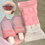 PP USLIKE Ice Cream Bag Lip Gloss Matte Velvet Long Lasting Lipstick Lip Mud Not Easy To Dip Cup Lip