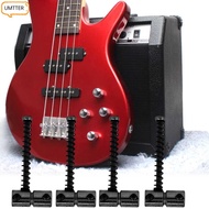 UMTTER ​4PCS Electric Guitar Bass Bridge Saddles​, ​Black ​String Saddles​ ​Electric Bass Compensate
