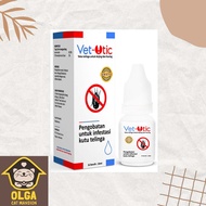 Vet Otic 10ml - Drops for Fleas Mites Ear Inflammation for Cats and Dogs