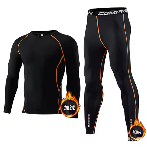 children sport sets Compression Thermal Underwear T-shirt Long Sleeved pants Fitness Sport Basketbal