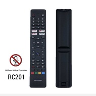 SHARP Android TV Remote Control RC201 With Voice Function Suitable For 4T-C50EK2X 4T-C55EK2X 4T-C60