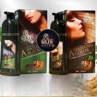 Murah/ Sin Hair Shampoo + Serum Rambut Sin Hair Paket Penghitam Rambut