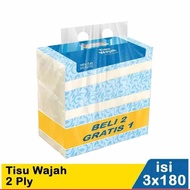 Tisu Wajah Indomaret 1 Pack Isi 3 Pcs 180 Sheet.