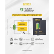 ORI BEMAX BATTERY DOUBLE PROTECTION IC FOR IPHONE SE,6,7,8,X,XR,XSMAX,11,12,13,14,15 (PRO/PROMAX)