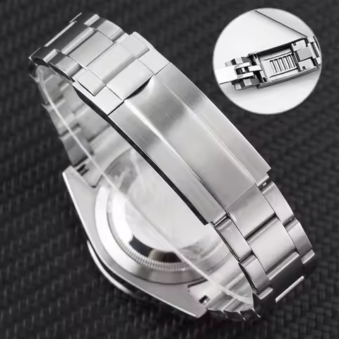 Solid stainless teel watchband For Rolex Daytona Oyster 21mm 20mm Perpetual Submariner for Seiko NH3