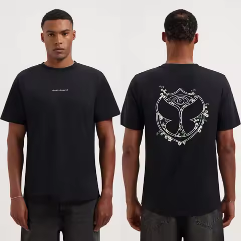 Fit Tomorrowland Consciencia Festival EDM Rave Graphic Tee Casual Short Sleeve T Shirt for Music Fas