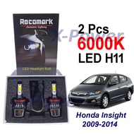 🔥PROMO🔥 Honda Insight H11 Car LED Headlamp LED Headlight Bulb 2Pcs 4300K 6500K xpower Recomark