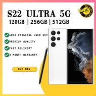 100% Original S22 ULTRA 5G 8GB + 128GB / 12GB+256GB / 12GB+512GB ( 2nd Phone Secondhand Used Terpaka