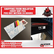 MK7 MAFIA CAR STICKER AKSESORI KERETA STICKERS VOLKSWAGEN GOLF GTI R TSI