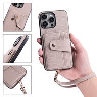 1pc Minimalist Fashion PU Leather Wallet Phone Case Compatible With IPhone 16, 16e, 15, 14 Plus, 13,