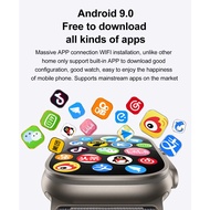 2024 Latest 4G DT Ultra 2 Amoled Smart Watch Android / Bluetooth Dual System Watch Ultra WiFi Compass GPS Bluetooth Call Sports Smart Watch